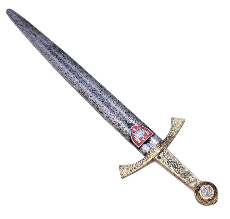 Miecz RYCERSKI Plastikowy Strój RYCERZA Szczerbiec miecz koronacyjny