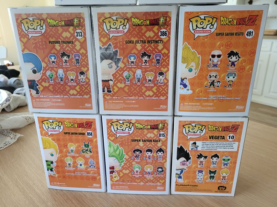 Funko Pop raros Dragol Ball Z e Super