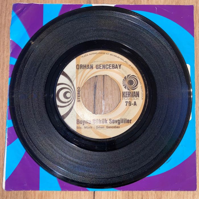Orhan Gencebạy -  Boynu Bükük Sevgililer - Winyl SP 7" - Turcja, 1974