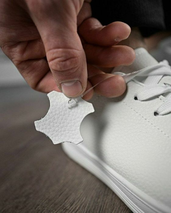 НАТУРАЛЬНА ШКІРА чоловічі кросівки білі демісезонні класичні кеди