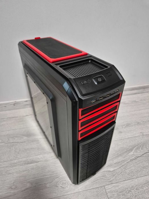 ATX корпус DeepCool Kendomen RED (2x120mm FAN +реобас) Продув.