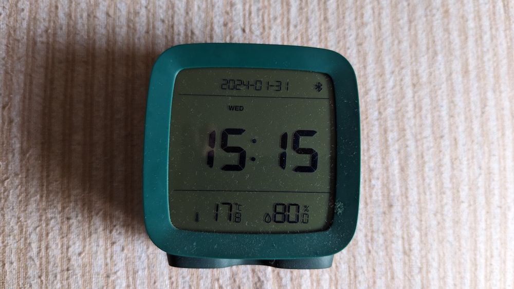 Relógio Despertador Xiaomi Qingping com Bluetooth, Temp e Humid