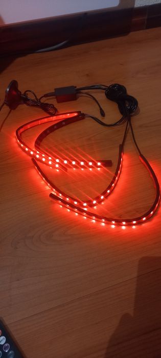 Luzes led para carro com comando