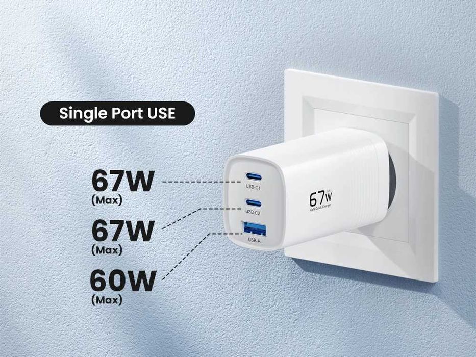 ASOMETECH 67W блок живлення і кабель Гарантія Нова версія!