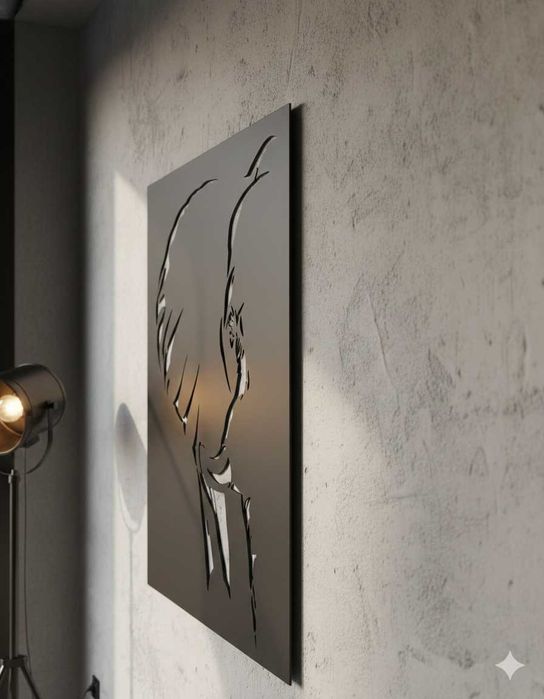 Metalowy obraz – Słoń | 49x66 cm | Efekt 3D