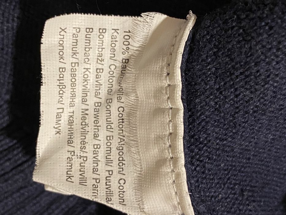 QS Dress yourself XL męski granatowy szary męska bluzka 100% bawełna V