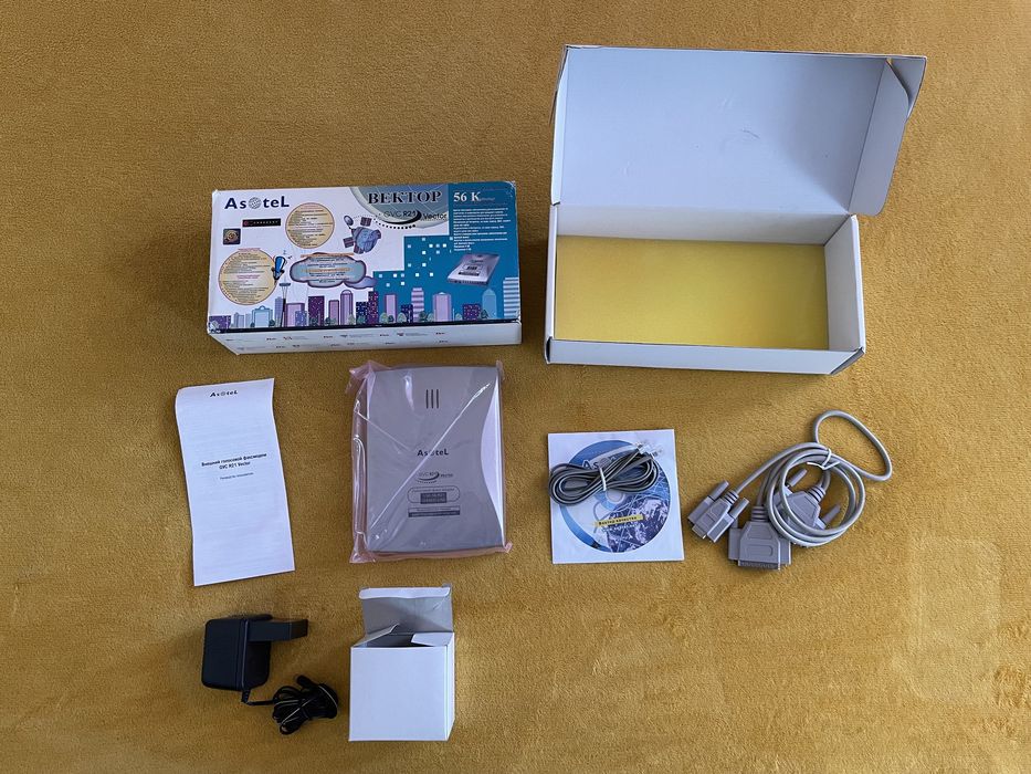 Внешний голосовой факс-модем “Asotel”