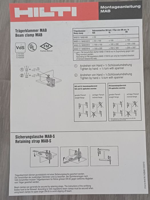 Grampos de fixação