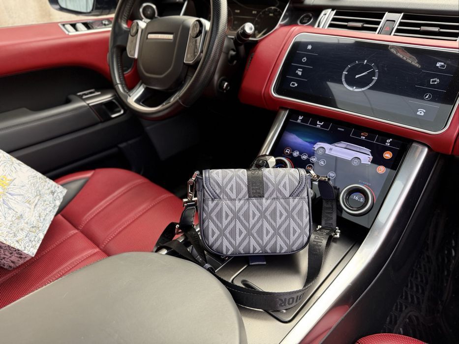 Сумка мужская Louis Vuitton doir черная  унисекс кожаная кожа