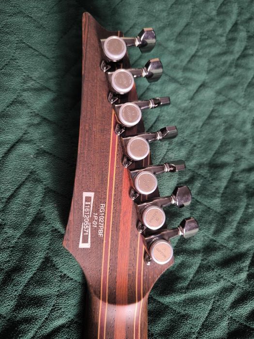 Ibanez premium RG 1027 PBF 7 strun | Świetny stan | Futerał, karton