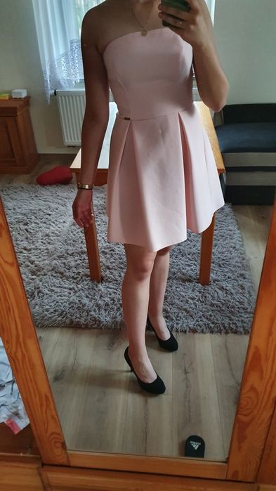 Sukienka pudrowy róż