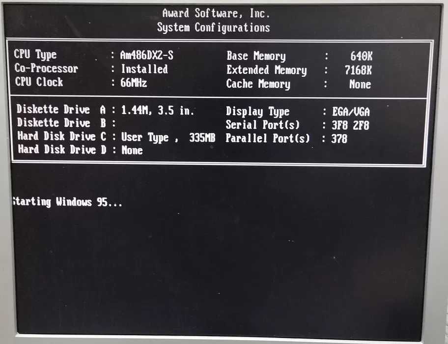 Вінтажний ПК Unisys CWD4002-ZE, 1996 рік, США, Windows 95, оригінал