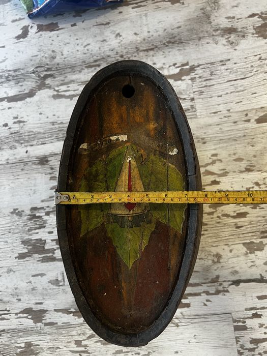 Barril / Pipo Oval Antigo em Madeira – Decoração Rústica / Adega