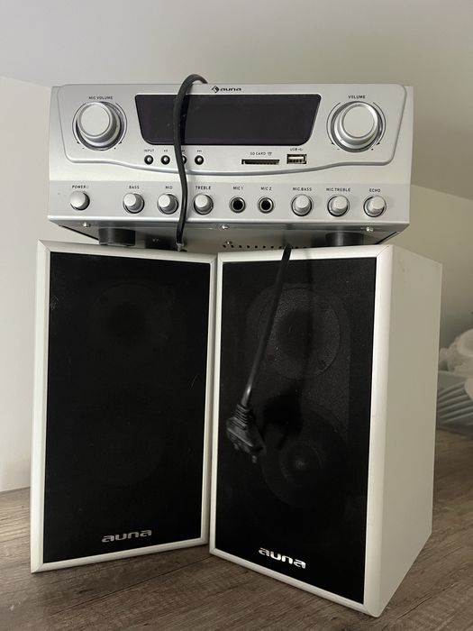 auna amp-2 bt wzmacniacz z głośnikami