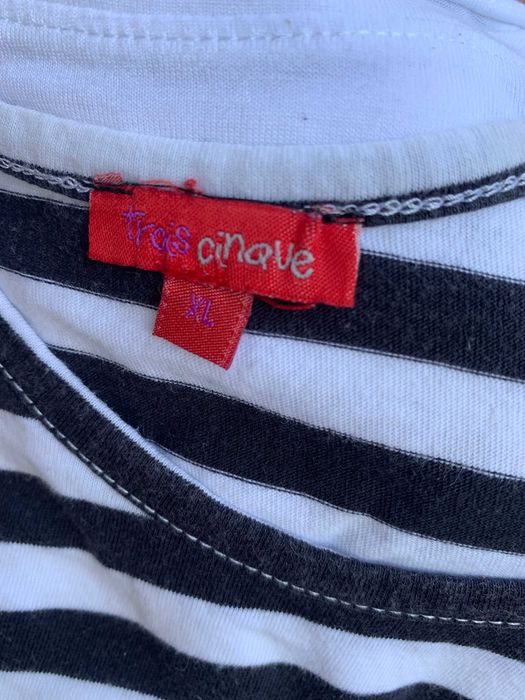 długi podkoszulek w czarno białe paski, rozm Xl, trois cina