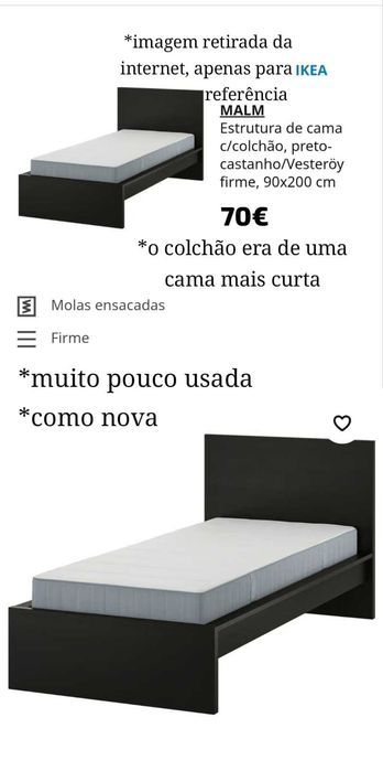Cama de solteiro IKEA MALM