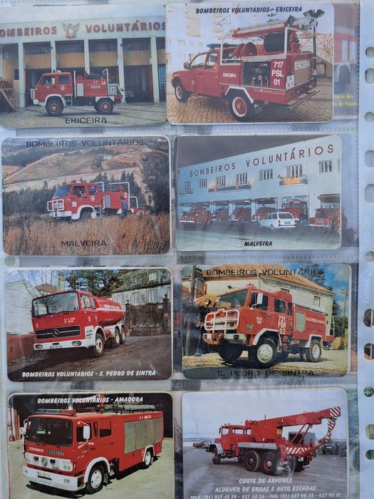 Conjunto de calendário de bolso - Bombeiros