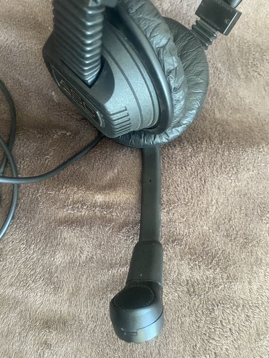 ASC słuchawki nauszne z mikrofonem vintage dinn