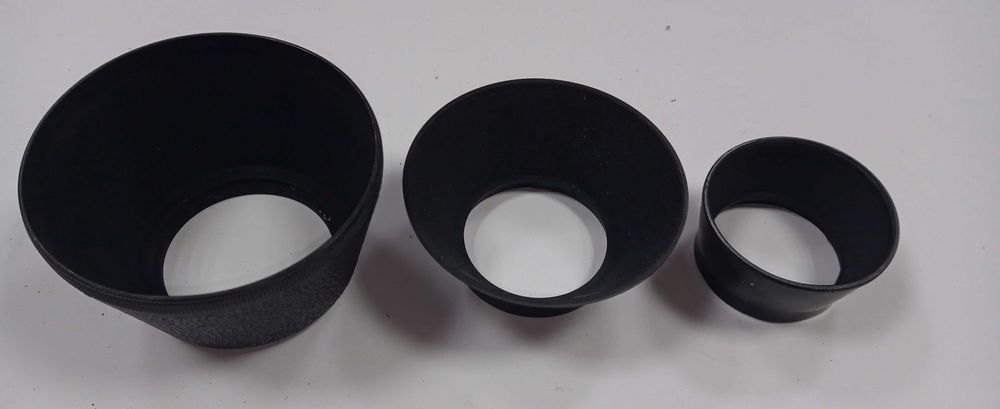 3 osłony przeciwsłoneczne na obiektyw 65mm/62mm/56mm WYSYŁKA 1zł