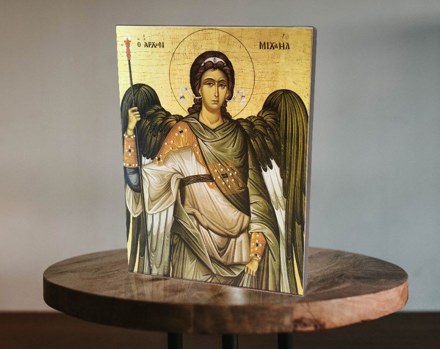 Ікона Архистратиг Михайло, іменна ікона ручної роботи, икона Михаил
