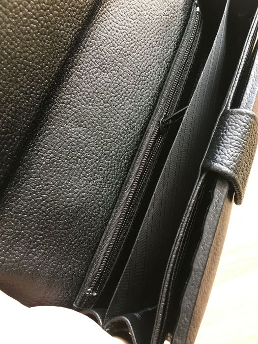 Кошелек портмоне женский из ската красный в клетку с белым глазком