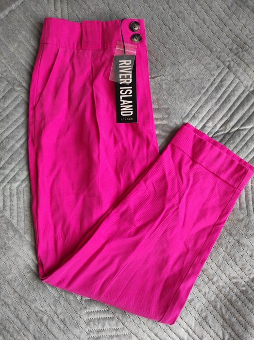 Штани яскраво-рожеві river island