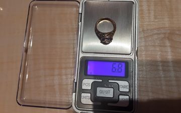 Золото 585 Кільце В Єдиному Екзеплярі з Блакитним Топазом 6,8 грам