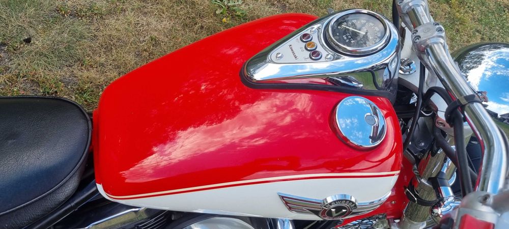 Kawasaki VN800 Classic - Świetny stan - Sakwy - Oparcie