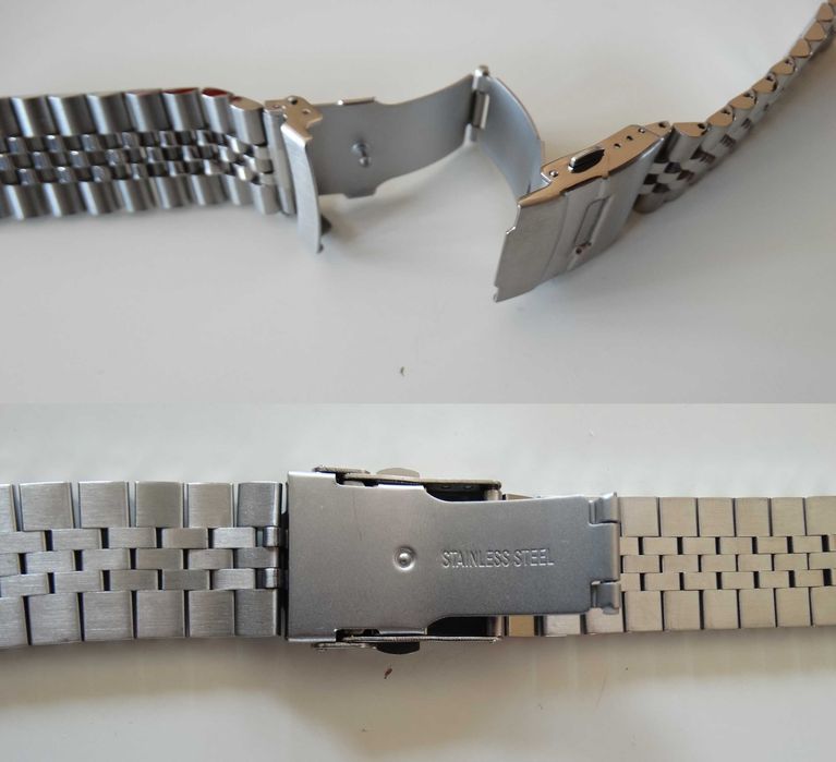 Bransoleta Jubile 20mm 22mm do zegarka Seiko Orient Casio Citizen 316L