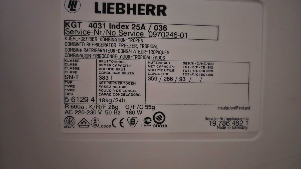 Холодильник Liebherr KGT 4031 б/у