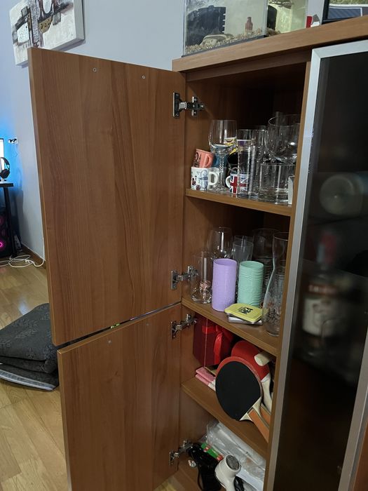 Conjunto de sala ( mesa de centro , movel apoio televisao , vitrine)
