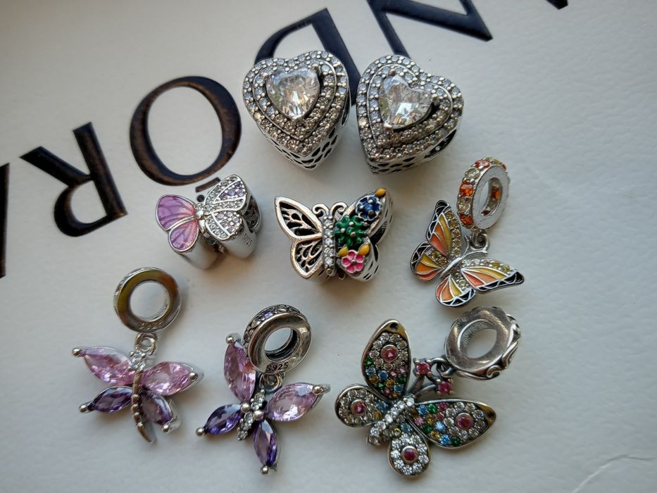 Новые серебряные шармы, бусины 925, шарми, срiбло