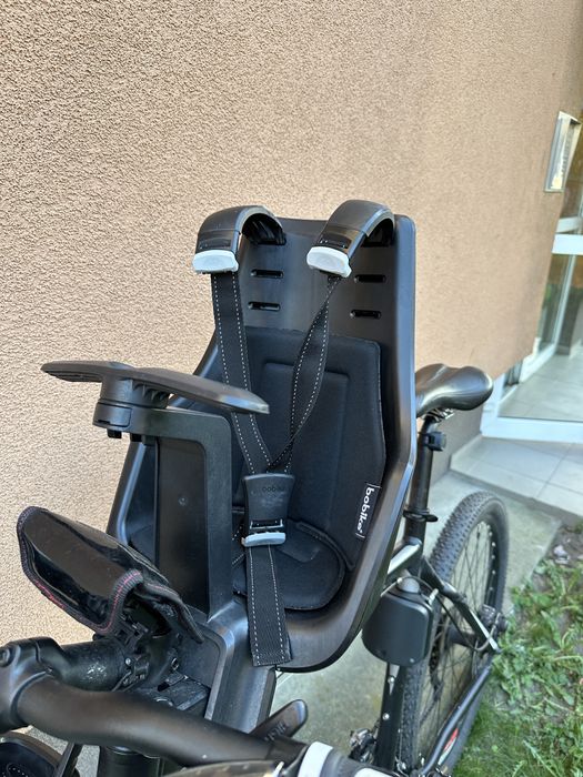 Bobike Mini Exclusive Plus Krzesełko rowerowe Fotelik BOBIKE czarne