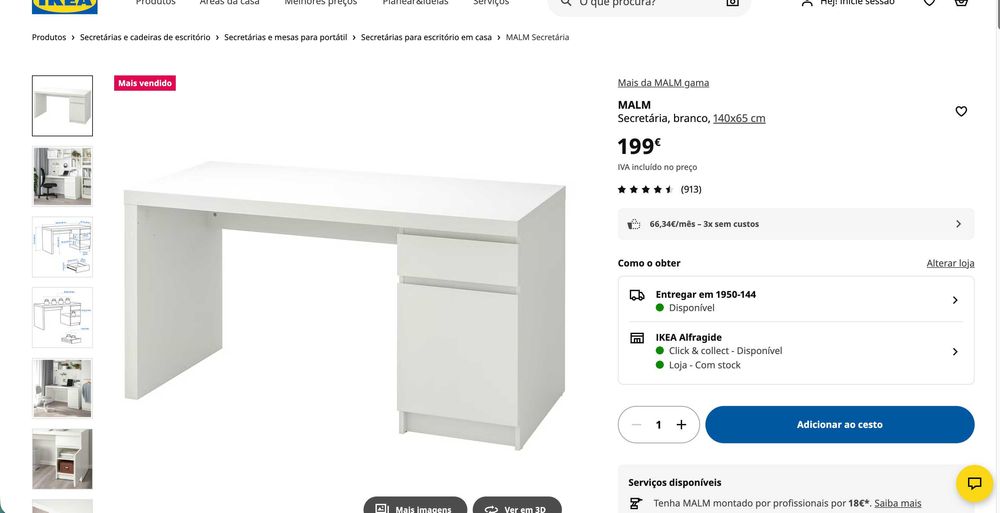 Secretária do IKEA