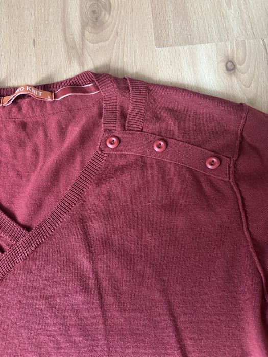 Sweter męski bordowy