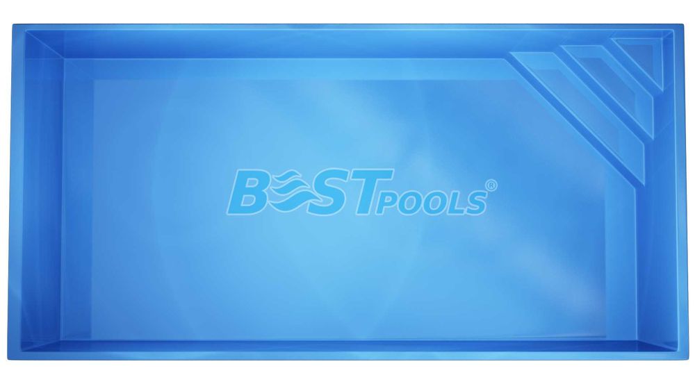 Polipropylenowy basen Mallorca 14x3.8x1.5m bezpośrednio od producenta