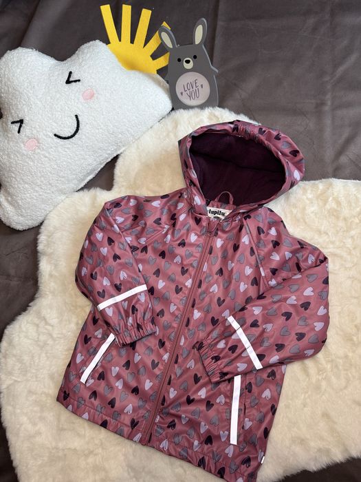 Прорезинена куртка грязепруф на флісі lupilu 2-4 роки