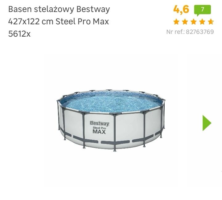 Basen stelażowy Bestway 427x122