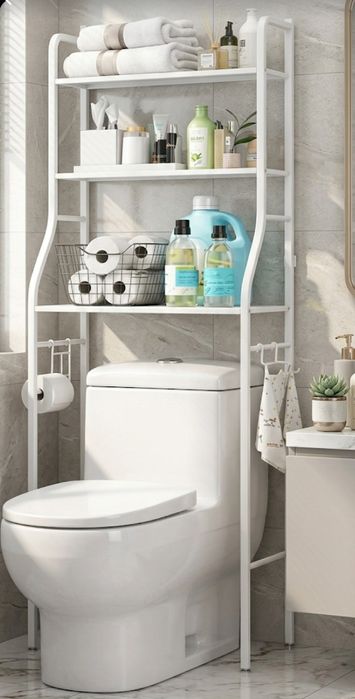 organizer łazienkowy regał stojak 3 poziomy nad wc pralkę