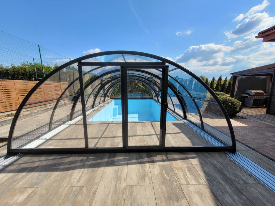 Zadaszenie basenu KLASIK wysokie 6,40x4,42x2,15 , PL 4mm