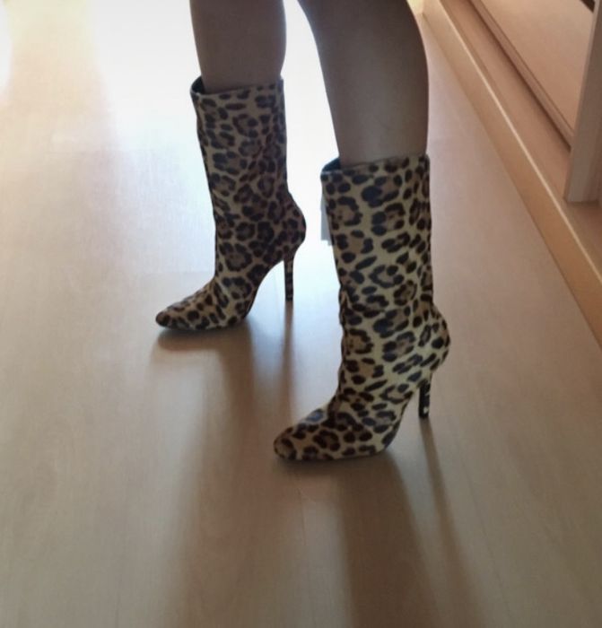 Bota da Zara nova em pele genuina