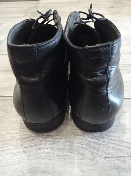 Чоловічі шкіряні черевики, напівчеревики, туфлі Ziga, чорні, 44 р.