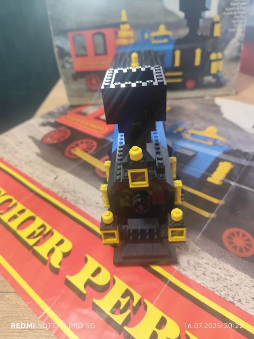 lego Thatcher Perkins Locomotive 396 z 1976 r karton instrukcja