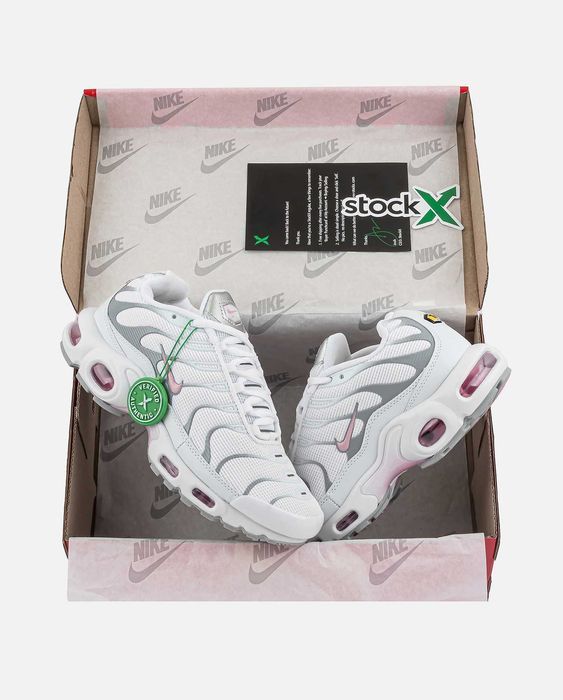 Женские кроссовки Nike Air Max Tn Plus White Grey Pink. 36-40