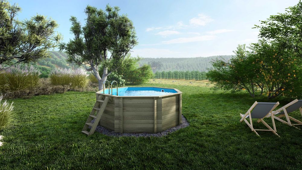 Basen drewniany Coral 3,25x3,25 - H.1,18 m wolnostojący BAS7301OSP