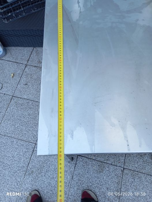 Bancada de inox 80x70