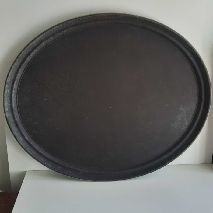 Grande Bandeja Serviço Oval LACOR Fibra Vidro Anti Deslizante 56x68cm