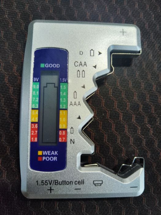 Тестер батареек, индикатор емкости