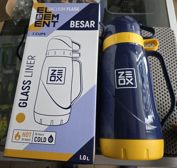 Термос ZEOX Besar.Колба скло. 1.0 л. (2 чашки)1.8л.(3чашки)