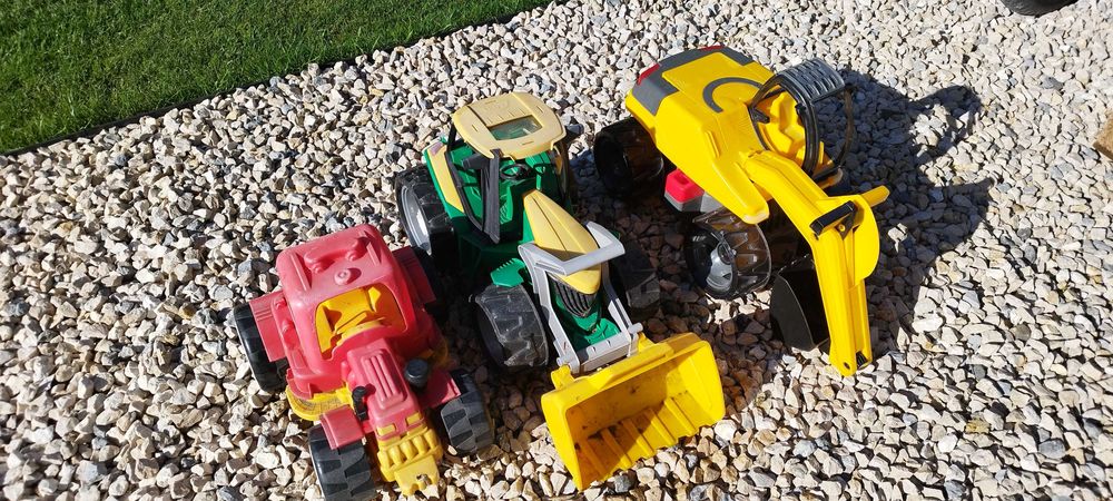 Zabawki do piaskownicy traktor, traktor z łyżką, koparka